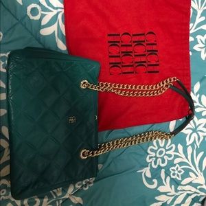 Carolina Herrera Green Purse . Comes with Dust bag